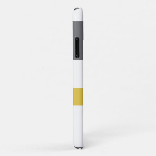 Modernes, einfaches, cooles geometrisch-gelbes Gra Case-Mate iPhone Hülle (Hinten/Rechts)