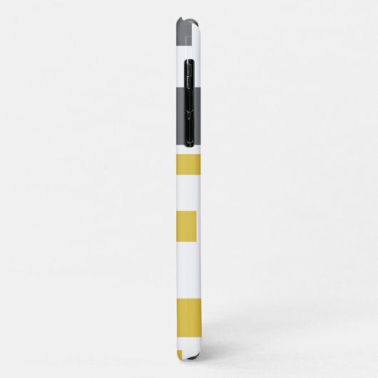 Modernes, einfaches, cooles geometrisch-gelbes Gra Case-Mate iPhone Hülle (Hinten/Links)