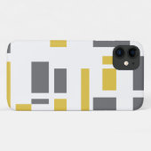 Modernes, einfaches, cooles geometrisch-gelbes Gra Case-Mate iPhone Hülle (Rückseite (Horizontal))