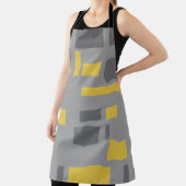 Modernes, einfaches, cooles geometrisch-gelbes Gra Schürze (InSitu)