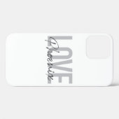 Modernes, einfaches, cooles, urbanes Design Liebe  Case-Mate iPhone Hülle (Rückseite (Horizontal))