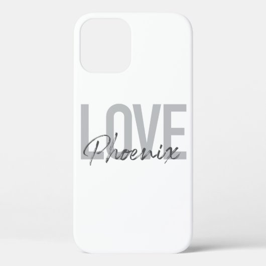 Modernes, einfaches, cooles, urbanes Design Liebe  Case-Mate iPhone Hülle (Rückseite)