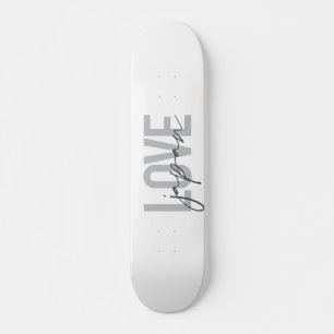 Modernes, einfaches, cooles, urbanes Design Liebe  Skateboard