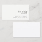 Modernes, einfaches Design Beruflich Elegante Vorl Visitenkarte (Vorne/Hinten)