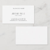 Modernes, einfaches Design Beruflich Elegante Vorl Visitenkarte (Vorne/Hinten)