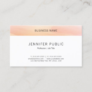 Modernes, einfaches Design Beruflich Elegante Vorl Visitenkarte