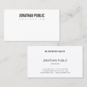 Modernes, einfaches Design Beruflich Schlicht Eleg Visitenkarte (Vorne/Hinten)