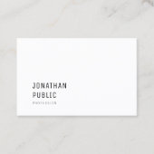 Modernes, einfaches Design Berufliche Vorlage Visitenkarte (Vorderseite)