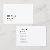 Modernes, einfaches Design Berufliche Vorlage Visitenkarte (Vorne/Hinten)