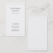 Modernes, einfaches Design Elegant Schlicht Trendy Visitenkarte (Vorne/Hinten)