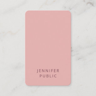 Modernes, einfaches Design Elegante Trend-Farbvorl Visitenkarte