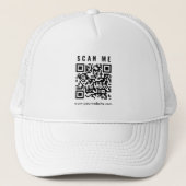 Modernes, einfaches Design Eleganter QR Code Scan  Truckerkappe (Vorderseite)