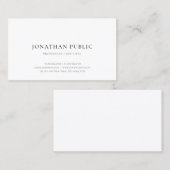 Modernes, einfaches Design Elegantes Template Beru Visitenkarte (Vorne/Hinten)