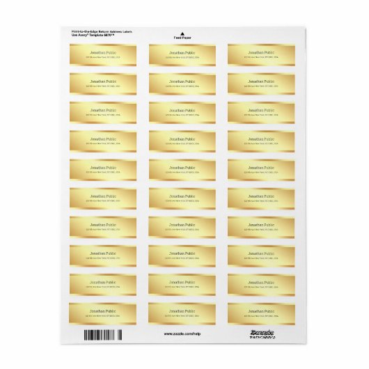 Modernes, einfaches Design Gold Template Elegant M (Vorne)