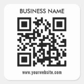 Modernes, einfaches Design | Laden Sie einfach Ihr Quadratischer Aufkleber (Vorderseite)