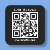 Modernes, einfaches Design | Laden Sie einfach Ihr Quadratischer Aufkleber