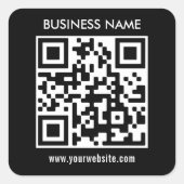 Modernes, einfaches Design | Laden Sie einfach Ihr Quadratischer Aufkleber (Vorderseite)