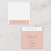 Modernes, einfaches Design-Template Beruflich stil Quadratische Visitenkarte (Vorne/Hinten)