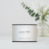 Modernes, einfaches Design-Template elegant Visitenkarte (Stehend Vorderseite)