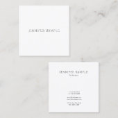 Modernes, einfaches Design-Template Quadratische Visitenkarte (Vorne/Hinten)