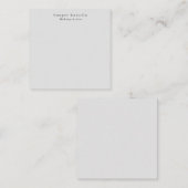 Modernes Einfaches Dim Grau Beruflich Minimalistis Mitteilungskarte (Vorne/Hinten)