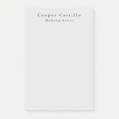 Modernes Einfaches Dim Grau Beruflich Minimalistis Post-it Klebezettel (Vorderseite)
