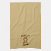 Modernes einfaches DOG Café Café Café Café Geschirrtuch (Vertikal)