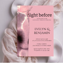 Modernes, einfaches Dusty Rose Probe Dinner