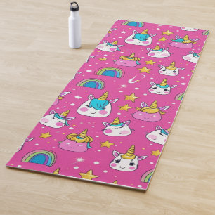 modernes einfaches Einhorn-Muster Regenbogen für s Yogamatte