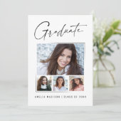 Modernes, einfaches, einzigartiges Graduate für In Ankündigung (Stehend Vorderseite)