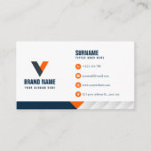 Modernes, einfaches Elegant Visitenkarte (Vorderseite)