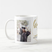 Modernes Einfaches Eleganter Abschluss-Gold-Kap-Sk Kaffeetasse (Links)