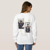 Modernes Einfaches Eleganter Abschluss-Gold-Kap-Sk Sweatshirt (Schwarz voll)