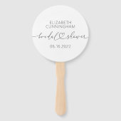 Modernes, einfaches Elegantes Brautparty Fächer (Vorderseite)