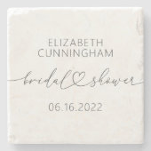 Modernes, einfaches Elegantes Brautparty Steinuntersetzer (Vorderseite)