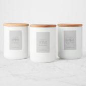 Modernes, einfaches, elegantes Candle Label Lebensmitteletikett (Flaschen)