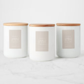 Modernes, einfaches, elegantes Candle Label Lebensmitteletikett (Flaschen)