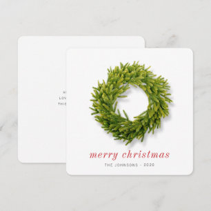 Modernes Einfaches Elegantes Chic Weihnachtsfest Feiertagskarte