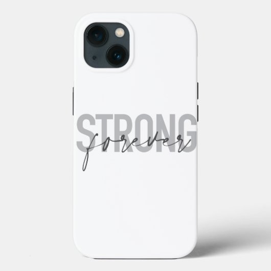 Modernes, einfaches, elegantes Design Strong Forev Case-Mate iPhone Hülle (Rückseite)