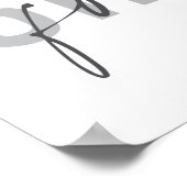 Modernes, einfaches, elegantes Design Strong Forev Poster (Ecke)