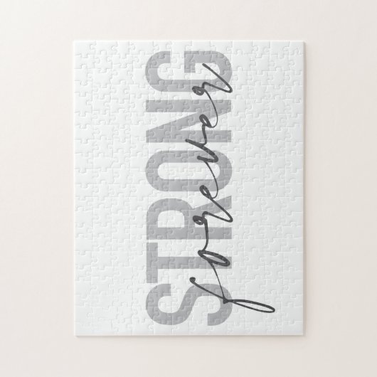 Modernes, einfaches, elegantes Design Strong Forev Puzzle (Vertikal)