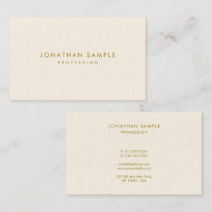 Modernes, einfaches, elegantes Gold Schriftart Tem Visitenkarte