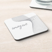 Modernes, einfaches, elegantes Grafikdesign von Im Getränkeuntersetzer (Linke Seite)