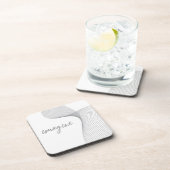 Modernes, einfaches, elegantes Grafikdesign von Im Getränkeuntersetzer (Rechte Seite)