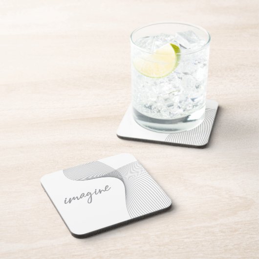 Modernes, einfaches, elegantes Grafikdesign von Im Getränkeuntersetzer (Rechte Seite)