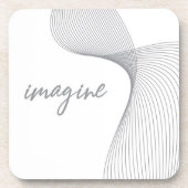 Modernes, einfaches, elegantes Grafikdesign von Im Getränkeuntersetzer (Vorderseite)