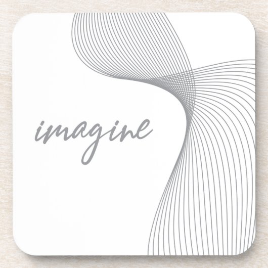 Modernes, einfaches, elegantes Grafikdesign von Im Getränkeuntersetzer (Vorderseite)