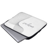 Modernes, einfaches, elegantes Grafikdesign von Im Laptopschutzhülle (Vorne Knopf)