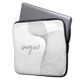 Modernes, einfaches, elegantes Grafikdesign von Im Laptopschutzhülle (Vorderseite Links)