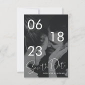 Modernes Einfaches Elegantes Minimalistisches Foto Save The Date (Vorderseite)